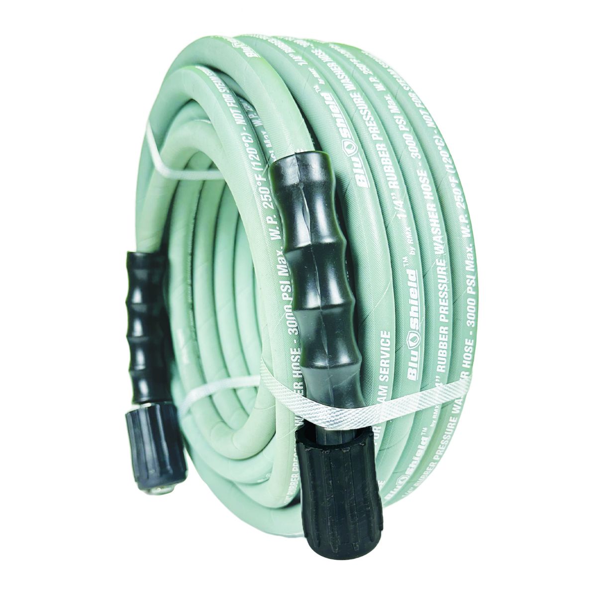Blubird Blu Shield 1/4" X 25' Pressure Washer Hose Assembly w/ M22 Fittings Non Marking PW1425-NM