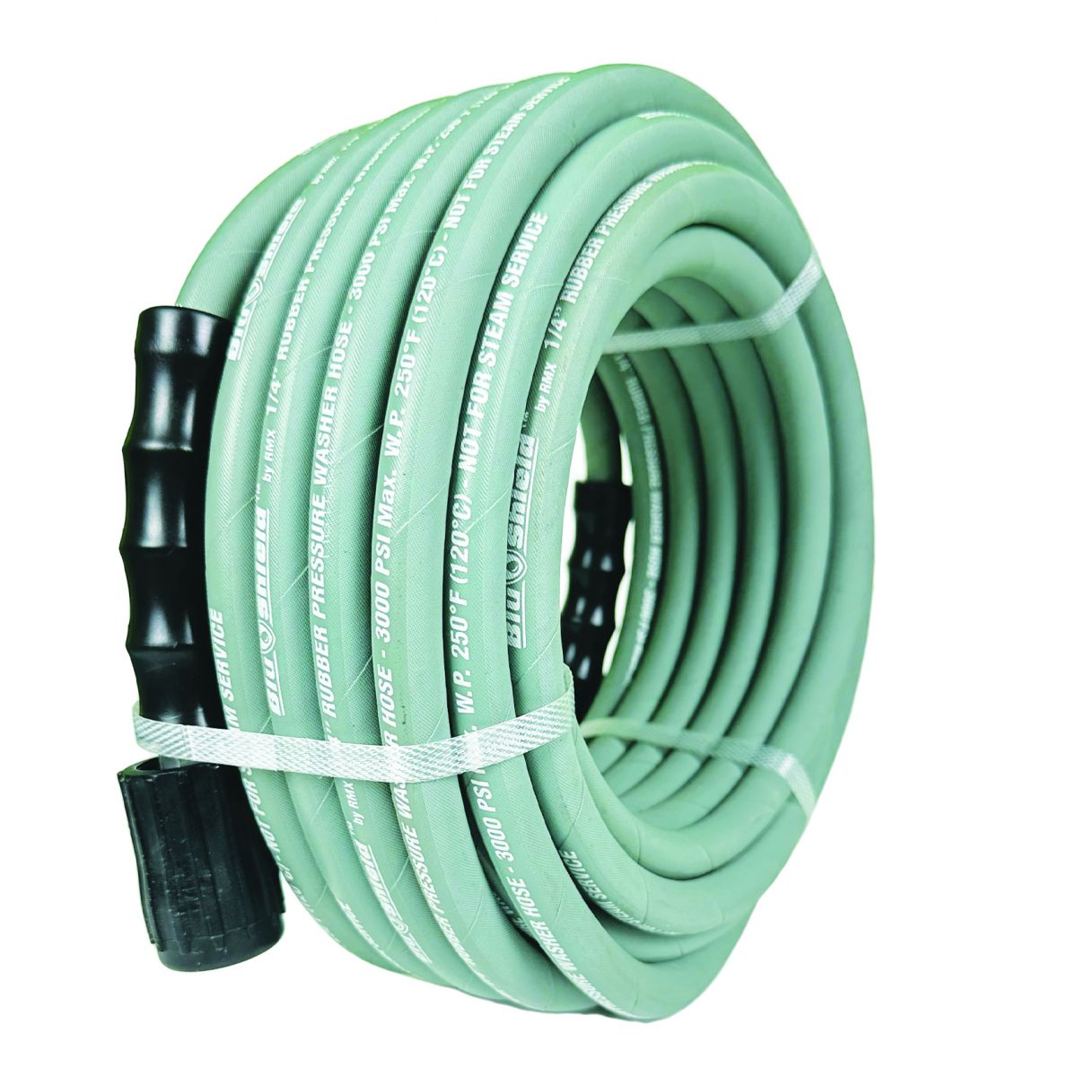 Blubird Blu Shield 1/4" X 50' Pressure Washer Hose Assembly w/ M22 Fittings Non Marking PW1450-NM