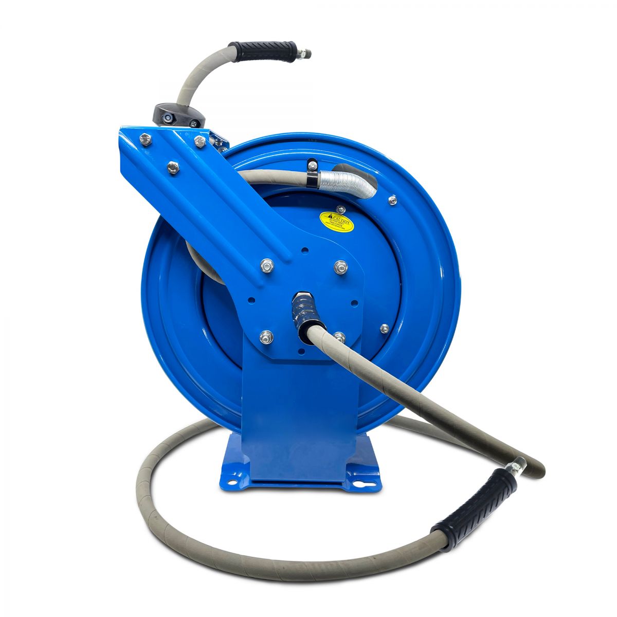 Blubird Blu Shield 3/8" X 50' Pressure Washing Dual Arm Hose Reel with 6' Lead-in-Hose PWSWRDA3850