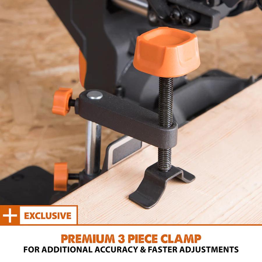 Evolution 7.25 in. Single Bevel Sliding Compound Miter Saw with Multi-Material Blade R185SMS+