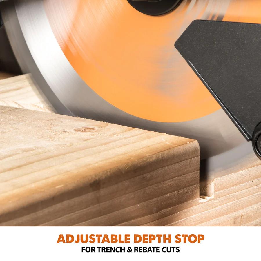 Evolution 10 in. Single Bevel Sliding Compound Miter Saw with Multi-Material Blade R255SMS+