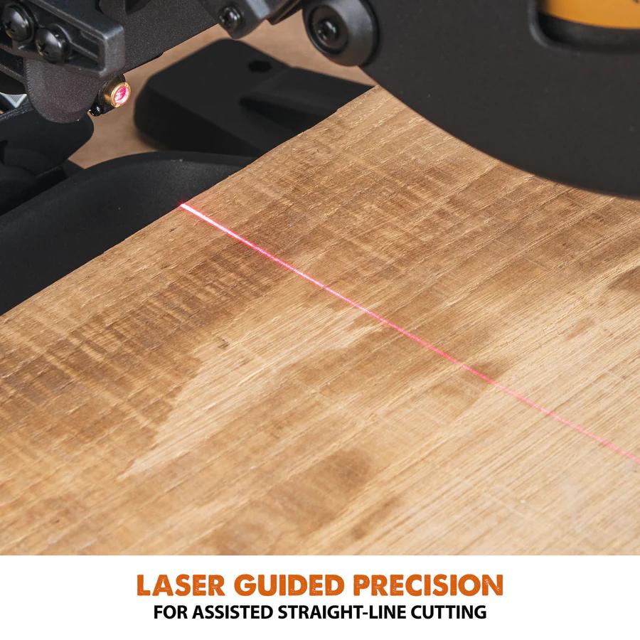Evolution 10 in. Single Bevel Sliding Compound Miter Saw with Multi-Material Blade R255SMS+