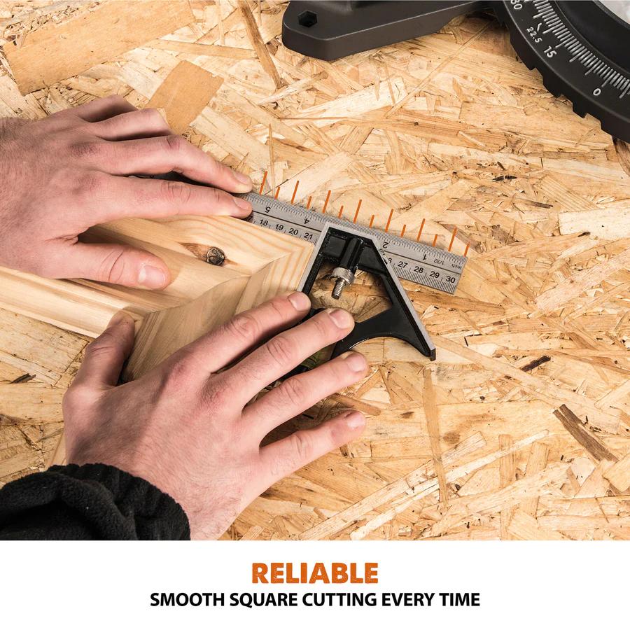 Evolution 10 in. Single Bevel Sliding Compound Miter Saw with Multi-Material Blade R255SMS+