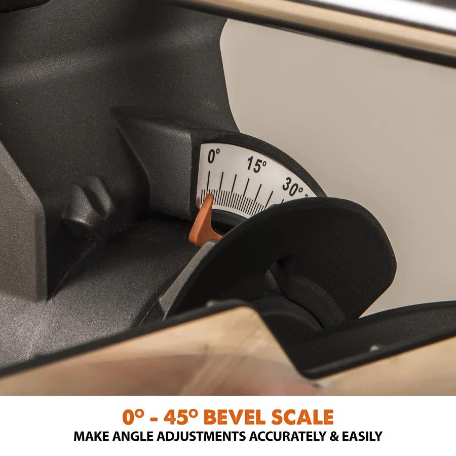 Evolution 10 in. Single Bevel Sliding Compound Miter Saw with Multi-Material Blade R255SMS+
