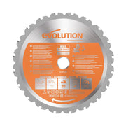 Evolution 7.25 in. Multi-Material TCT Blade for Miter Saw, 20T, 20mm Arbor RAGEBLADEX