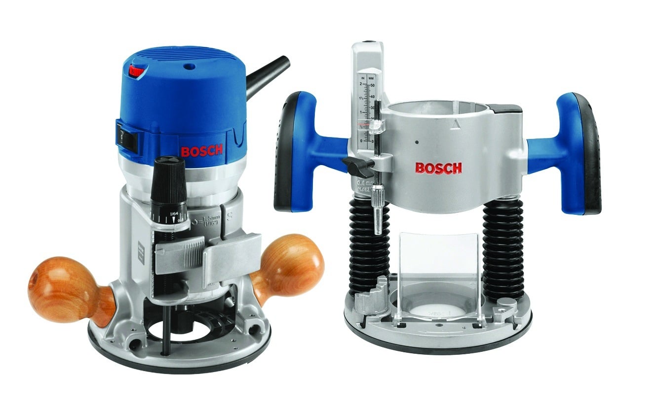 Bosch EVS Plunge & Fixed-Base Router Combo Kit, 2.25 HP 1617EVSPK
