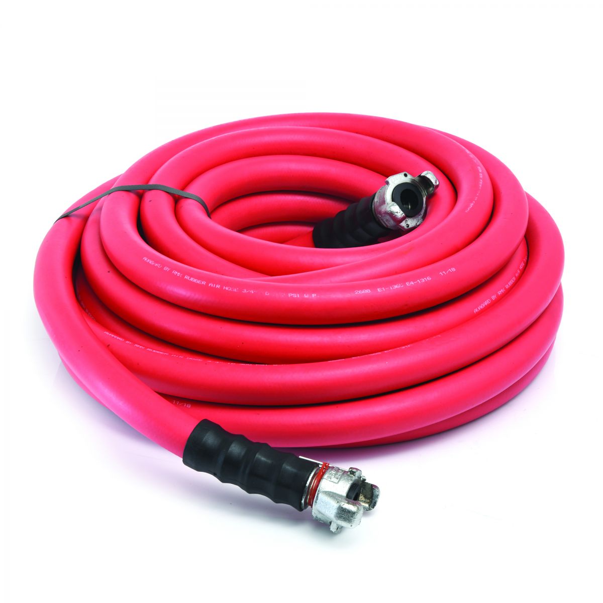 Blubird 3/4"X50' Rubber Jackhammer Hose with Universal Coupler RVJH3450R-1
