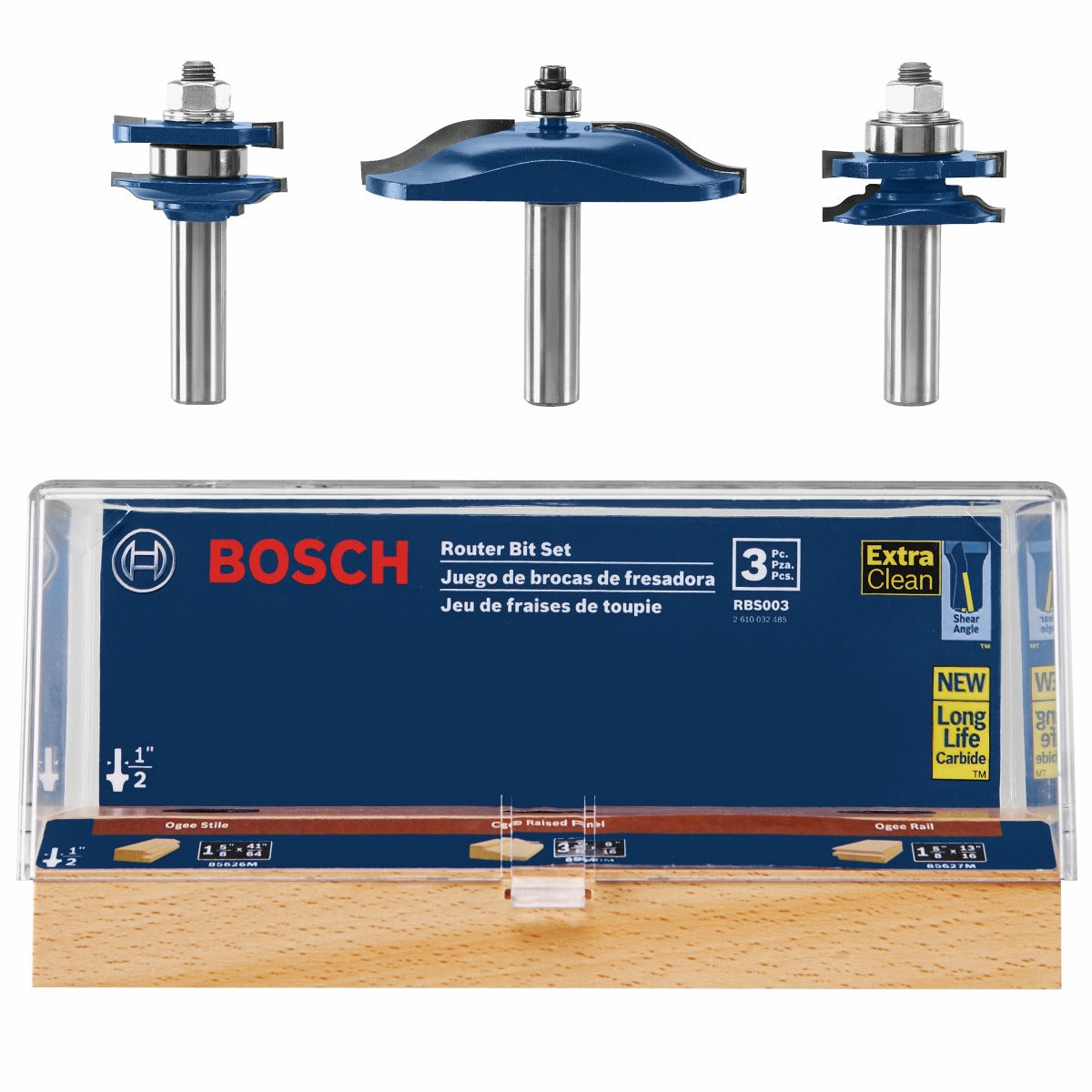 Bosch 3-Piece Ogee Door/Cabinetry Set