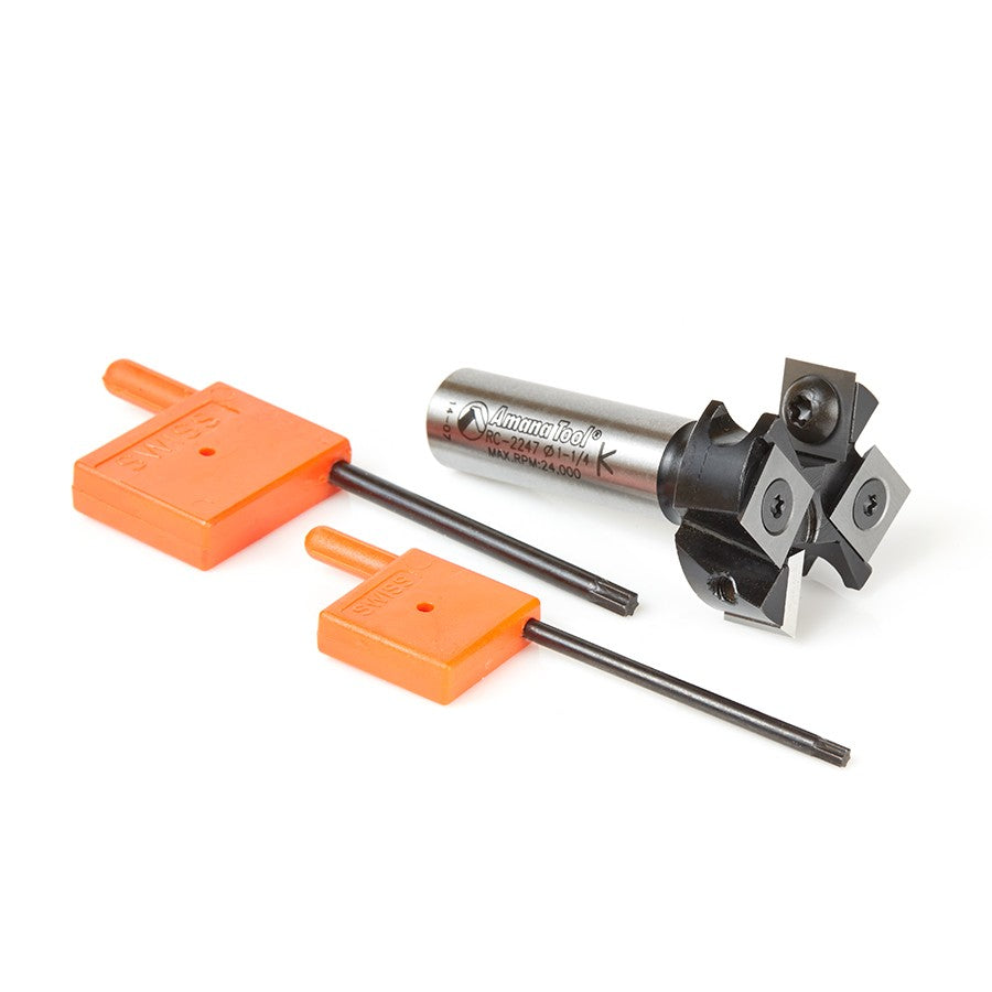Amana Tool Spoilboard 2+2 1-1/4 in D 1/2 in Shank RC-2247