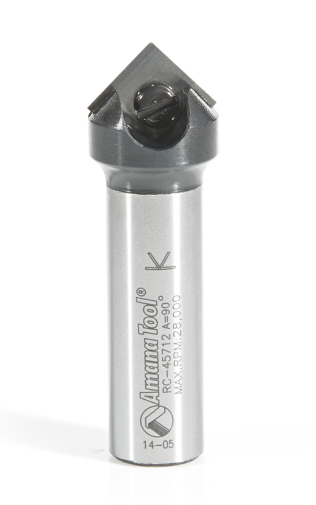 Amana Tool Insert V-Groove 90 Degree 1/2 inS RC-45712