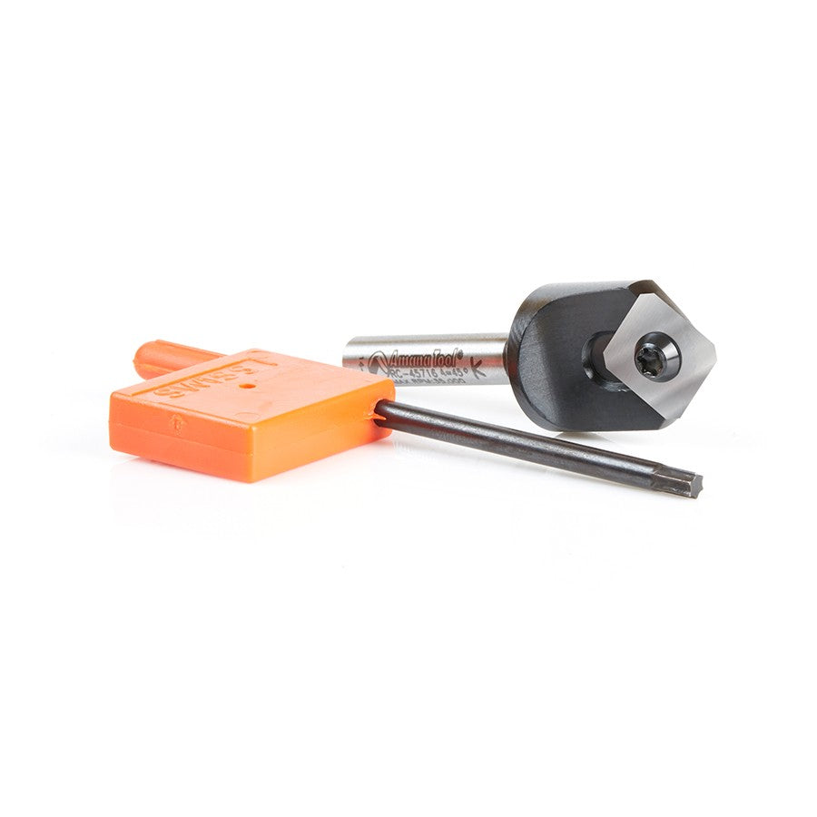 Amana Tool Insert V-Groove 90 Degree 1/4 inS RC-45716
