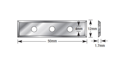 Amana Tool 50x12x1.7mm Knife 3PH RC-2400 RCK-151