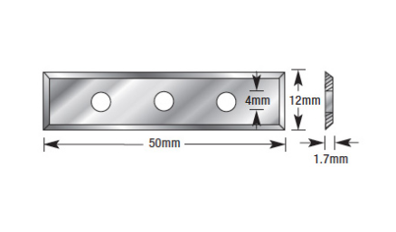 Amana Tool 50x12xx1.7mm DLC S.C Knives RCK-151-DLC