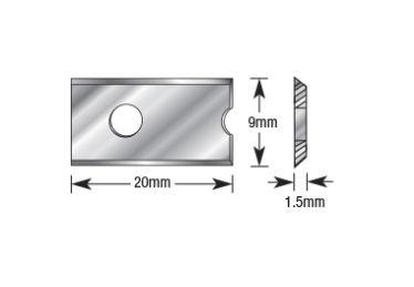 Amana Tool 9x20x1.5mm Knives x RC-47104 RCK-262