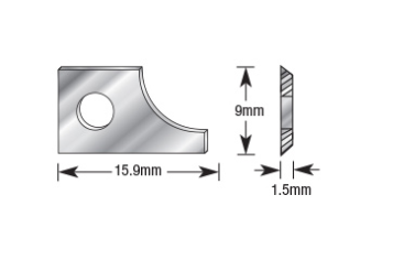 Amana Tool 1/4 inR Insert For RC-49504 Pair RCK-272