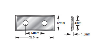 Amana Tool 29.5 x 12 x 1.5mm DLC S.C Knife RCK-30-DLC