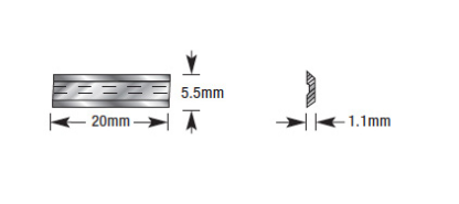 Amana Tool 20mm x 5.5mm x 1.1mm Carbide RCK-32