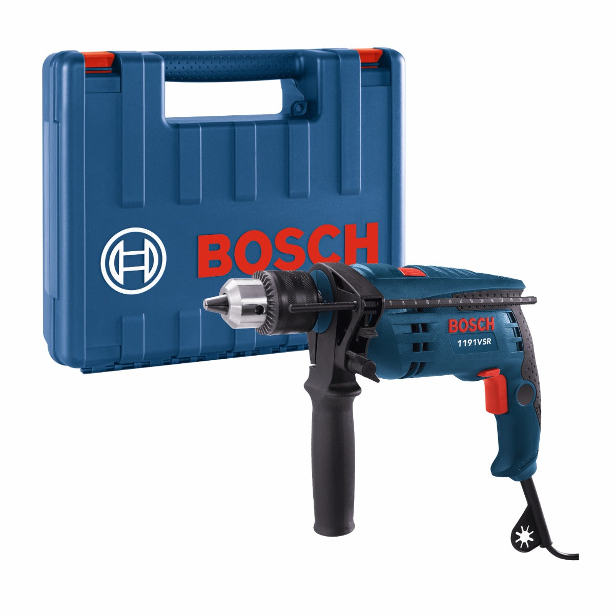 Bosch 1/2" Hammer Drill w/ Case, 7.0A 1191VSRK