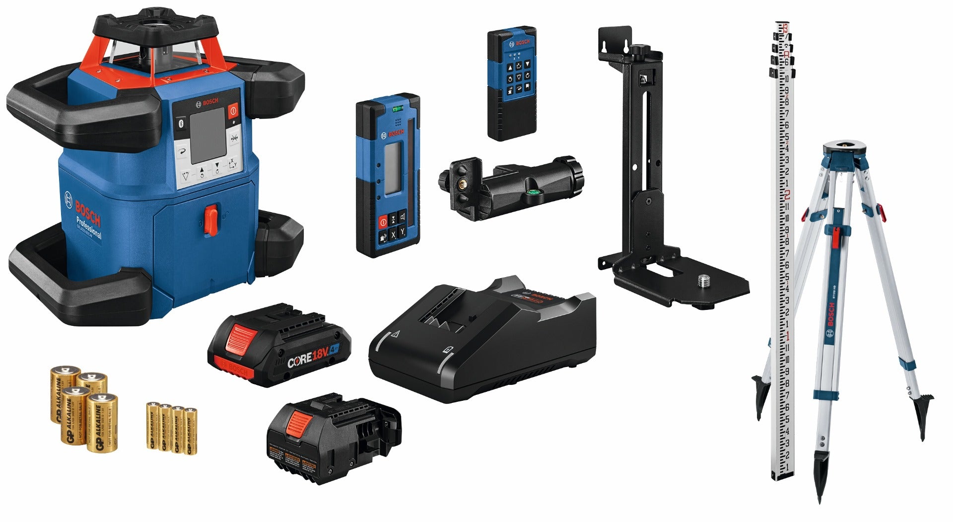 Bosch 18V Revolve4000 Horizontal/Vertical Rotary Laser Kit GRL4000-80CHVK