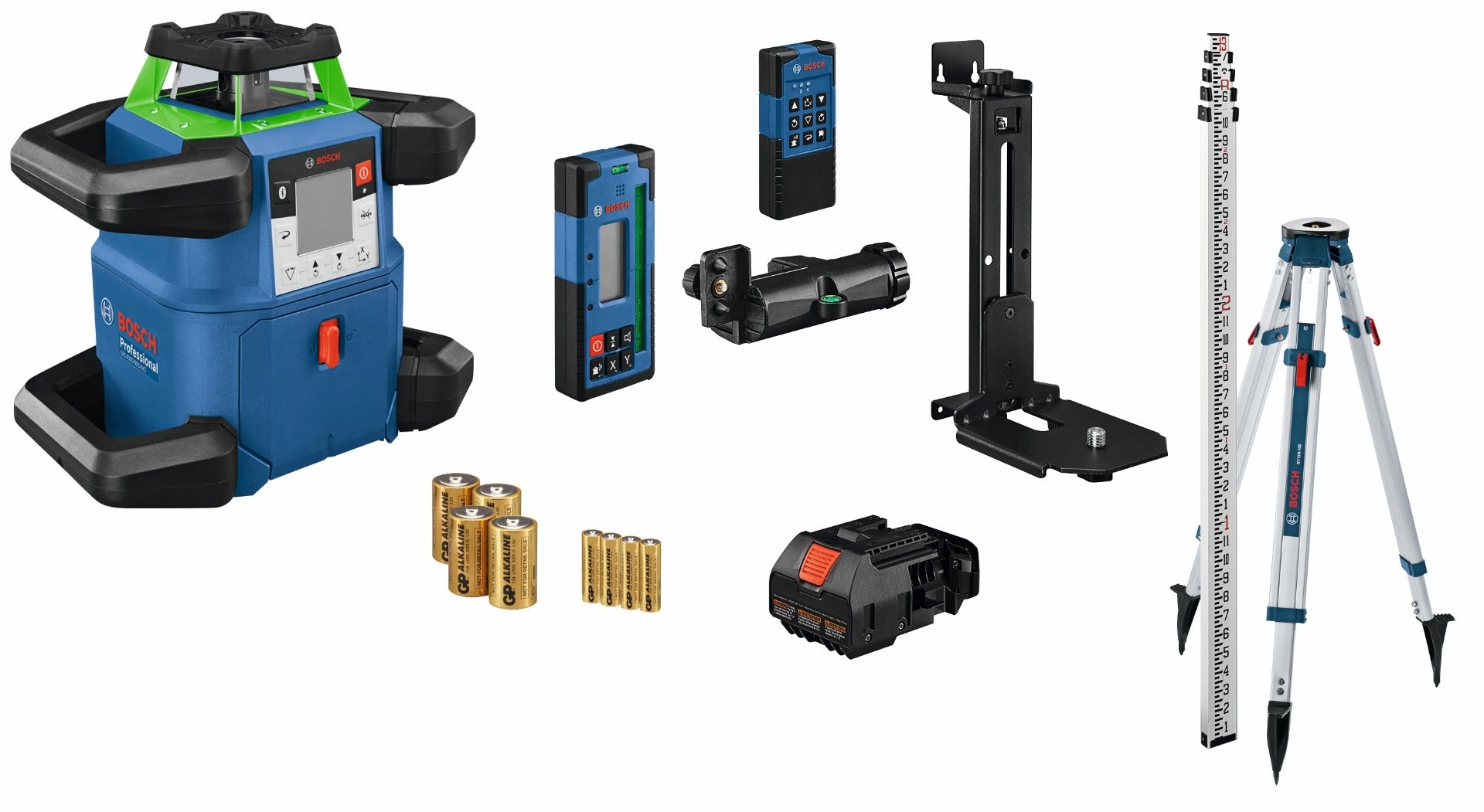 Bosch 18V Revolve4000 Green-Beam Self-Level Laser Kit GRL4000-90CHVGK