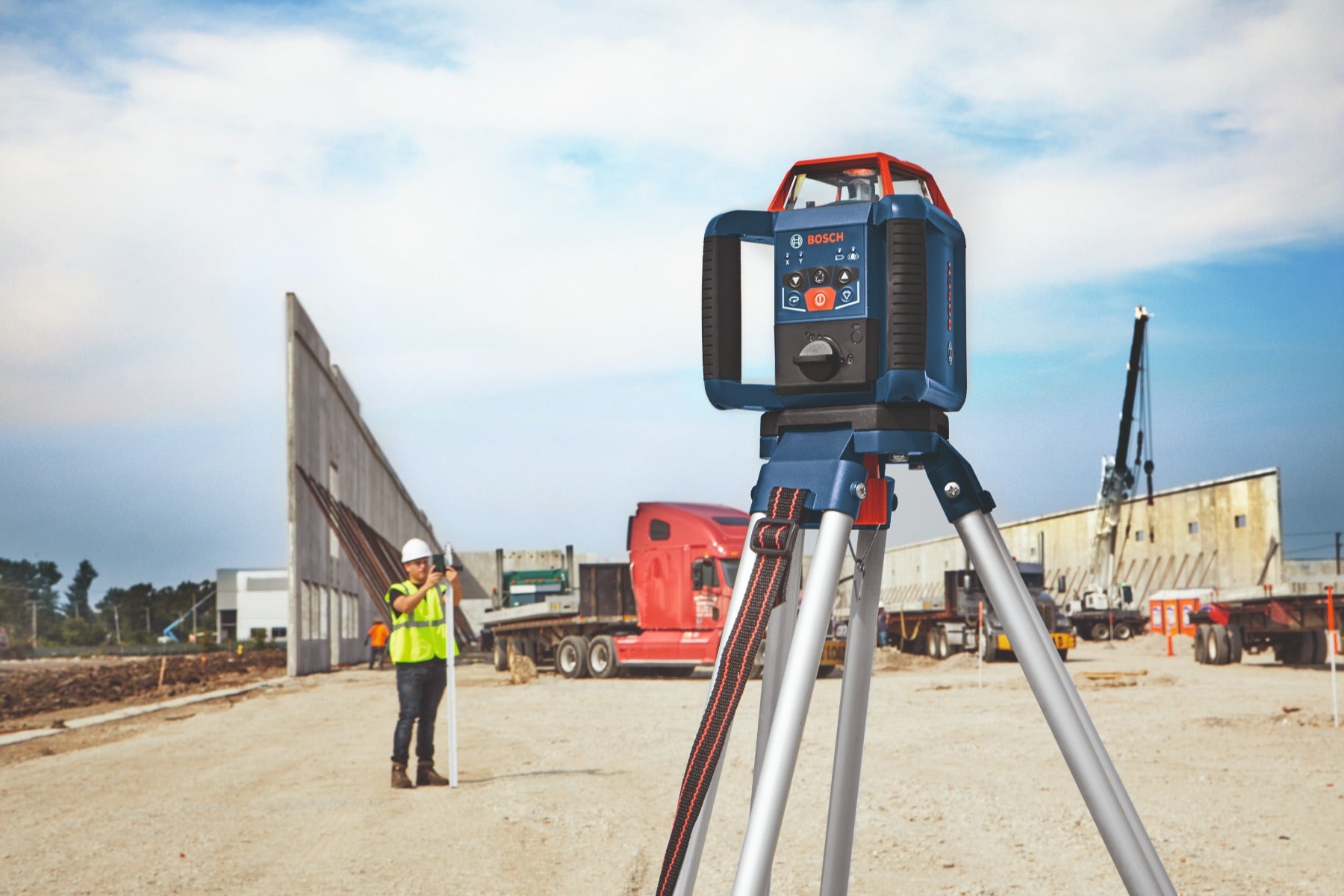 Bosch Red and Green-Beam Rotary Laser Receiver