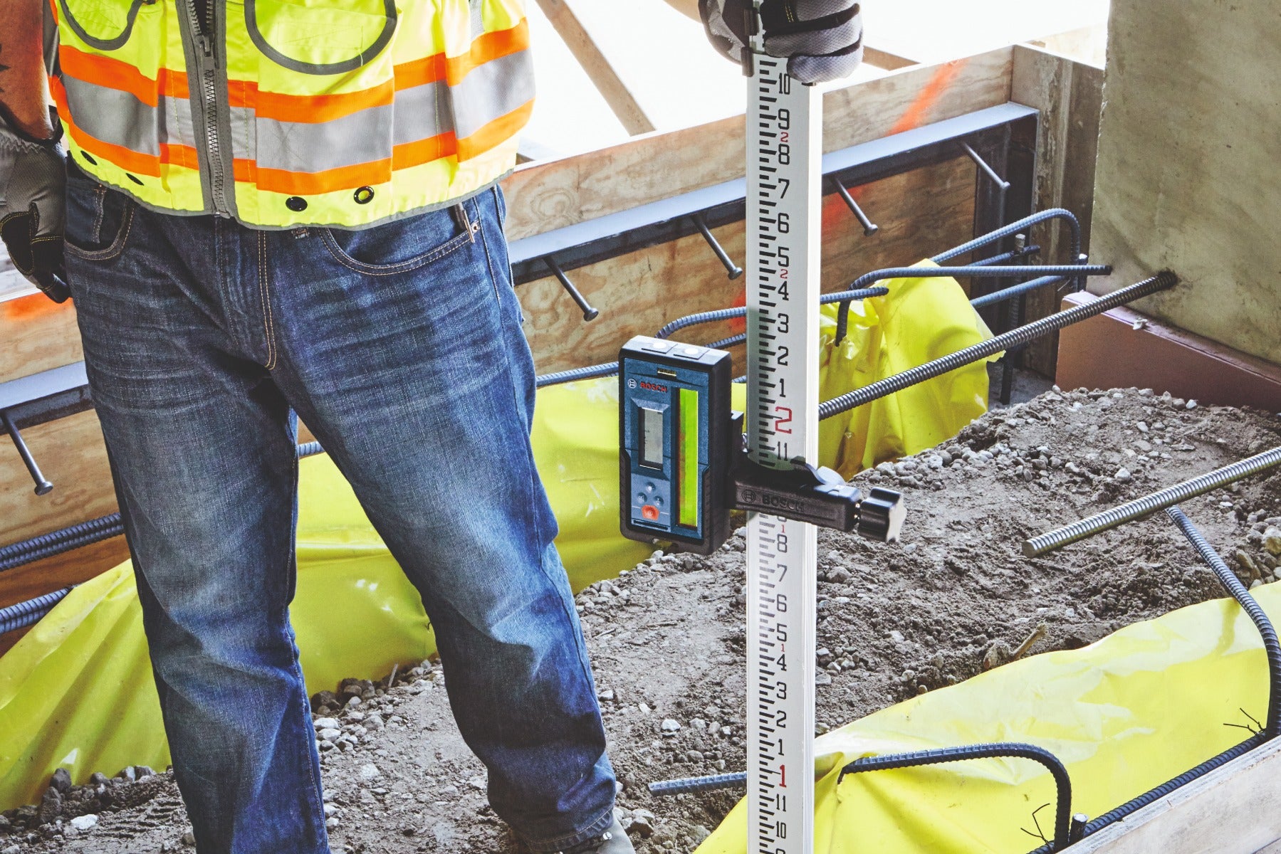 Bosch 1,000' Red & Green-Beam Rotary Laser Receiver LR20