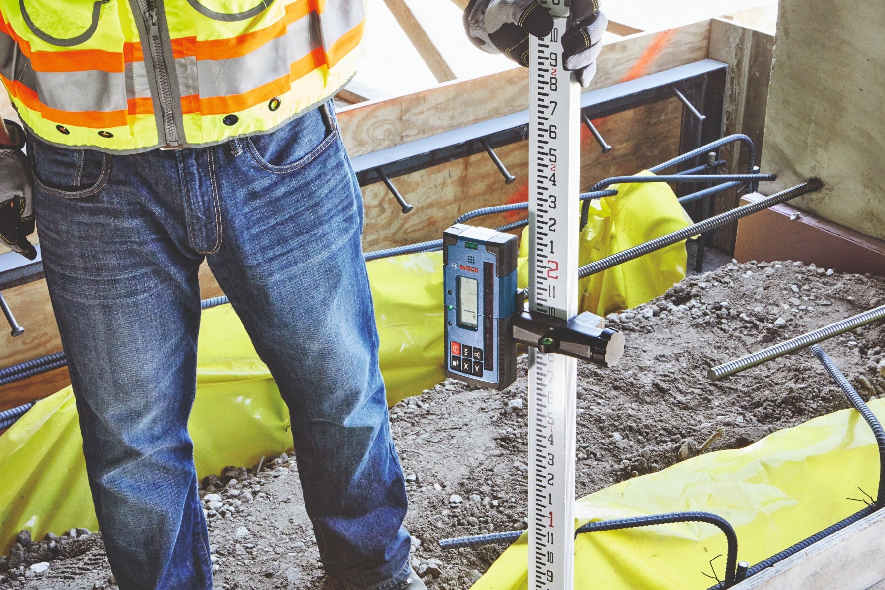 Bosch 2,000' Red-Beam Rotary Laser Receiver LR40