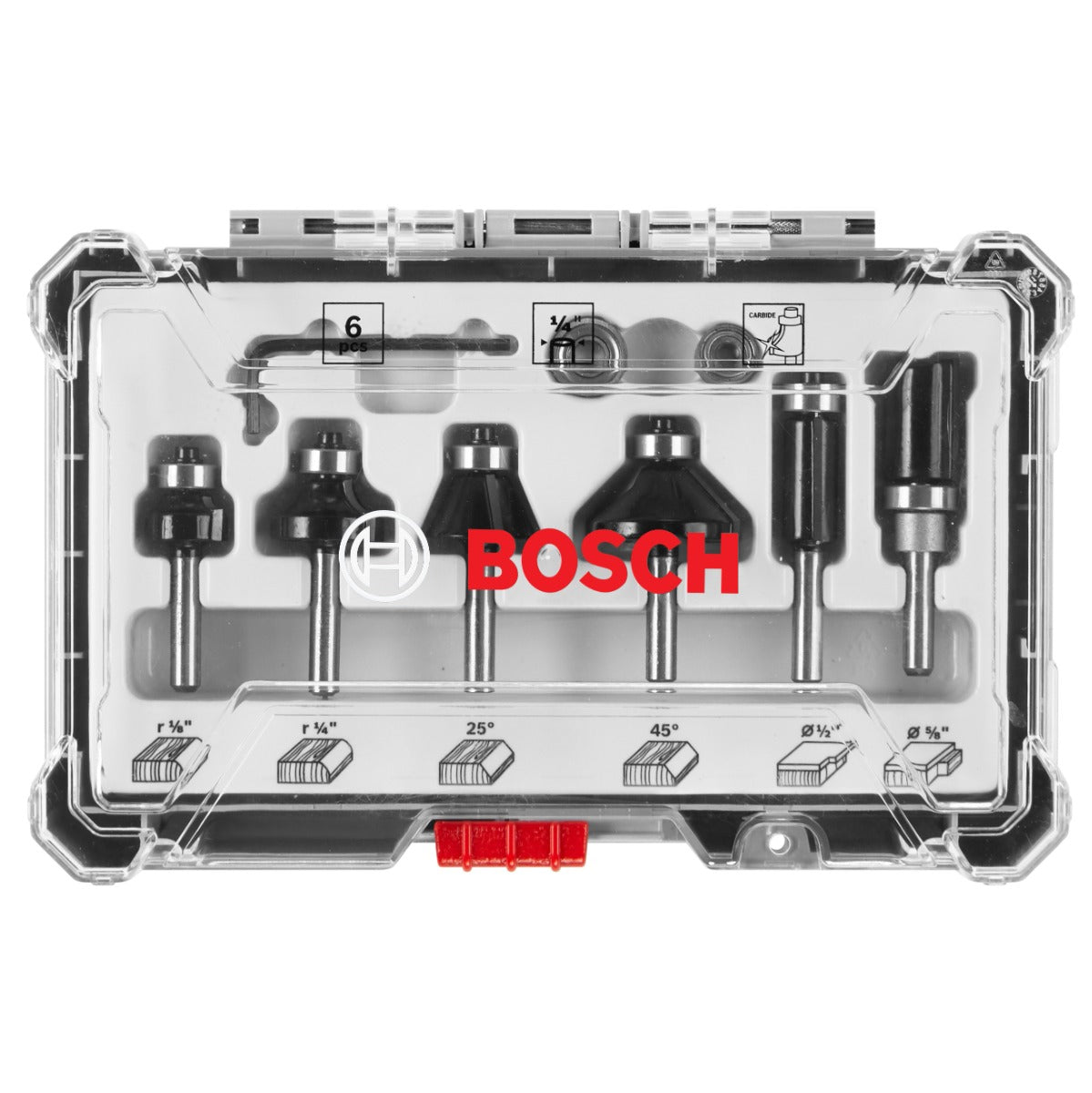 Bosch 6-Piece Carbide-Tipped Trim and Edging Router Bit Set
