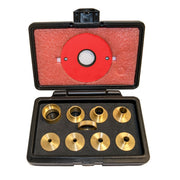SawStop 9-Piece Brass Precision Template Guide Set RT-TGS