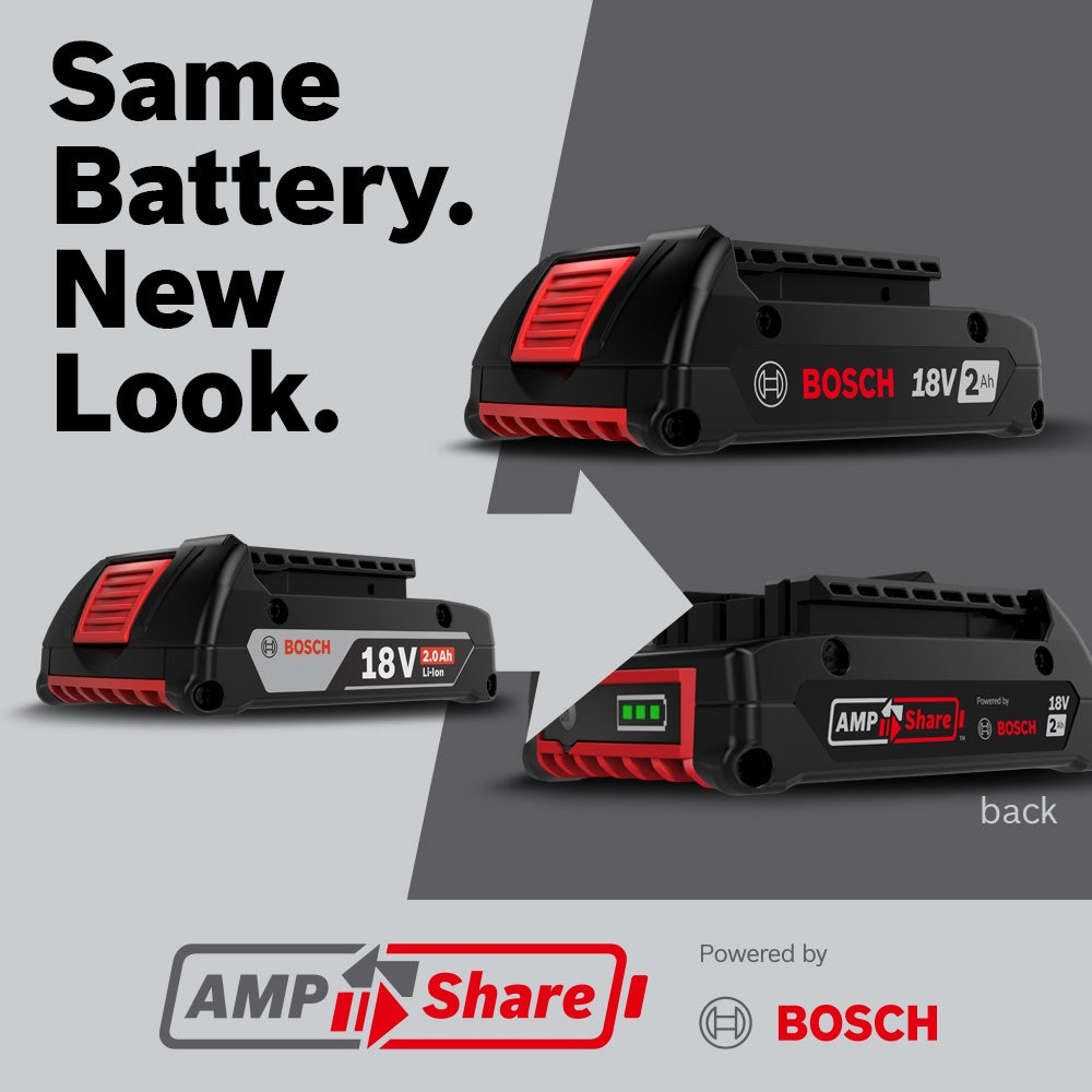 Bosch 18V 2.0 Standard Power Battery, 2pk BAT612-2PK