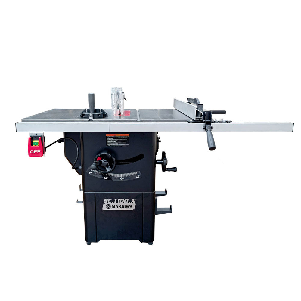 Maksiwa 10 in. Cabinet Table Saw, 2.5HP, 1 Ph, 220V SC.1100.X