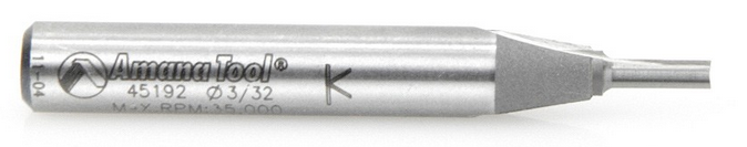 Amana Tool 2 Flute 3/32 Dia. 1/4 in Shank 45192