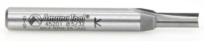 Amana Tool 2 Flute 5/32 Dia. 1/4 in Shank 45201