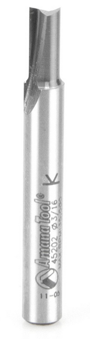 Amana Tool 2 Flute 3/16 Dia. 1/4 in Shank 45202