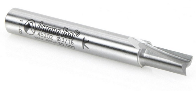 Amana Tool 2 Flute 3/16 Dia. 1/4 in Shank 45202