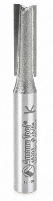 Amana Tool 2 Flute 15/64 Dia.1/4 in Shank 45203