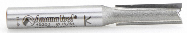 Amana Tool 2 Flute 15/64 Dia.1/4 in Shank 45203