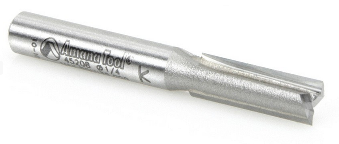 Amana Tool 2 Flute 1/4 in Dia. 1/4 in Shank 45208