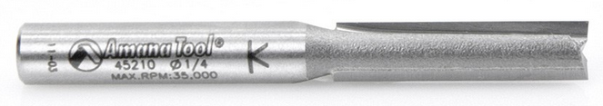 Amana Tool 2 Flute 1/4 in Dia. 1/4 in Shank 45210