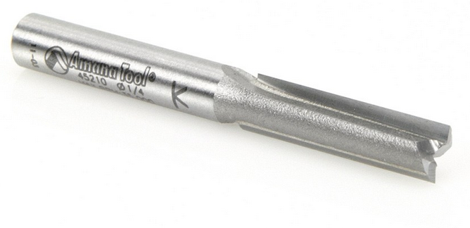 Amana Tool 2 Flute 1/4 in Dia. 1/4 in Shank 45210