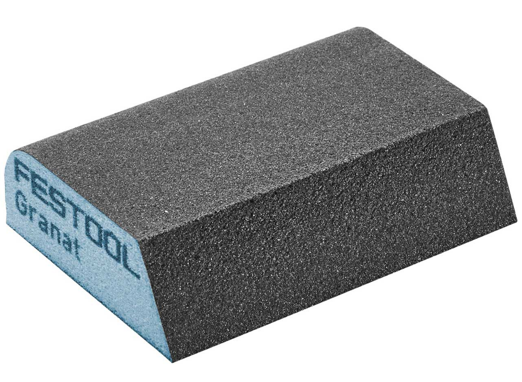 Festool Granat 69 x 98 x 26 mm 120G Abrasive Sponge, Angled, 6-Pack 201084