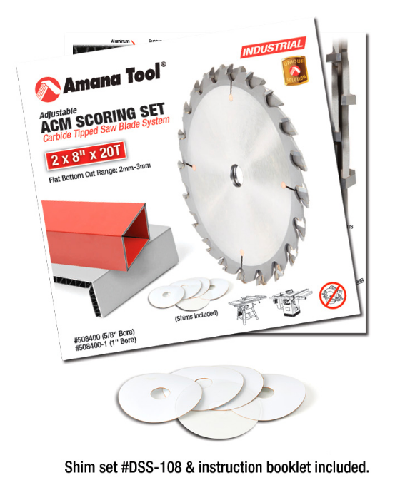 Amana Tool 8 in x 40T ACM 45 deg ADJ Saw Blade 508400