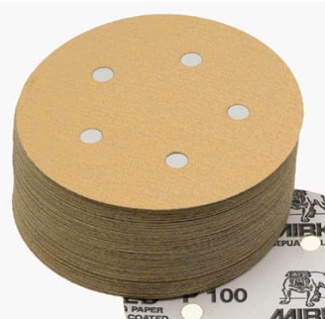 Mirka Gold 5 in. 280G 5 Hole PSA Vacuum Disc, Qty 100 23-321-280