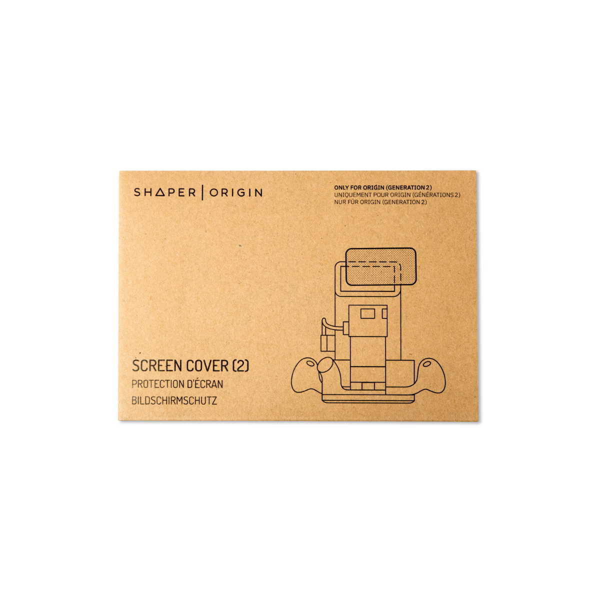 Shaper Tools Screen Cover for Origin Gen 2 SU1-DSP1