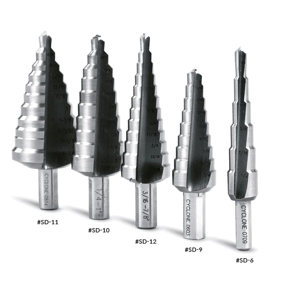Evolution 3/16 to 1/2" Straight Flute Step Drill SD-6