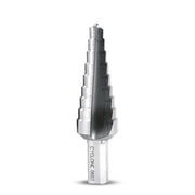 EVSD-9 Evolution Premium Step Drills are made from the same high-quality M2AL as Cyclone Premium Annular Cutters. These tools are heat treated to 68RC, giving them more durability during tough applications.
