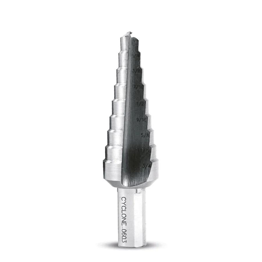 Evolution 1/4 to 3/4" Straight Flute Step Drill SD-9