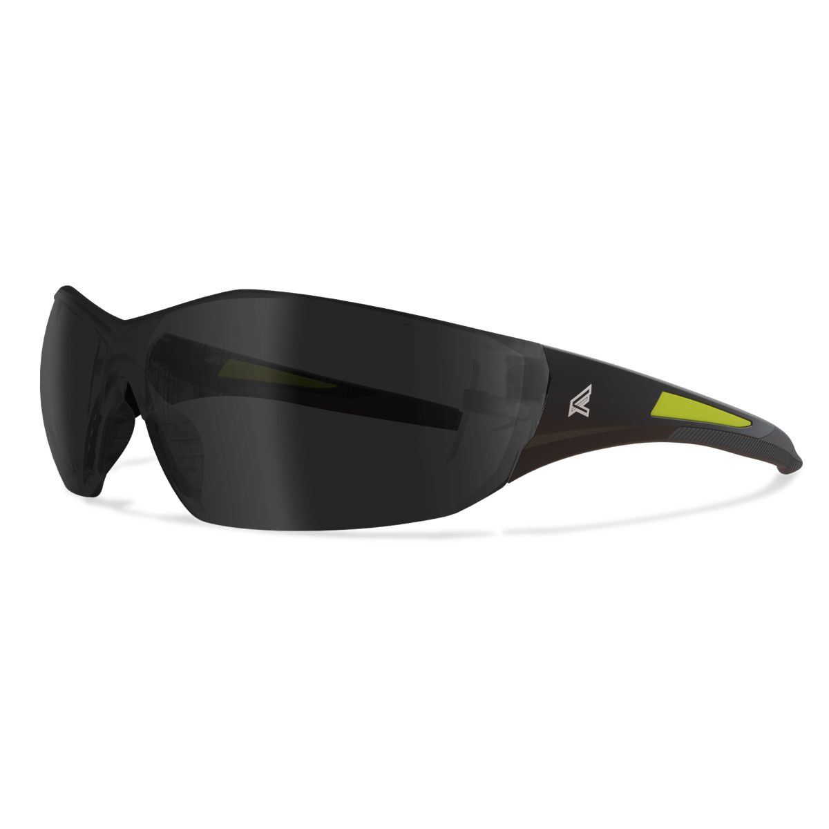 Edge Eyewear Delano G2 Safety Glasses, Black Frame, Smoke Lens SD116-G2