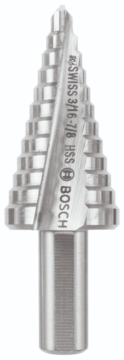  Bosch 3/16 in. to 7/8 in. High-Speed Steel Turbo Step Drill Bit