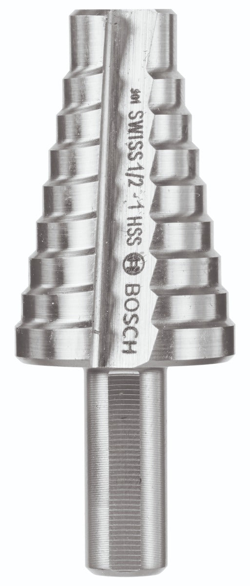  Bosch 9/16 in. to 1 in. High-Speed Steel Turbo Step Drill Bit